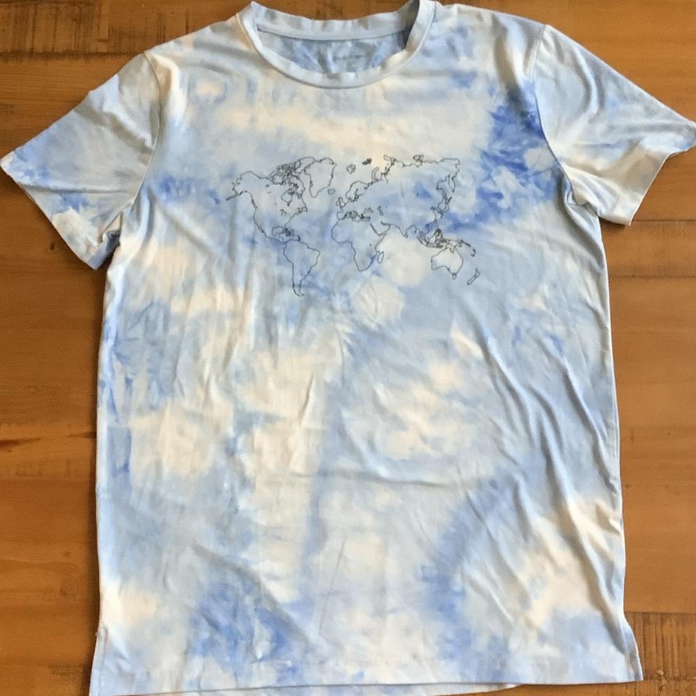 Charlotte Russe Baby Blue Tie-dye Tshirt